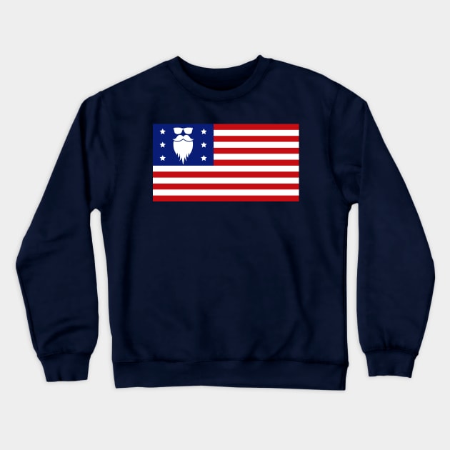 American Beard Crewneck Sweatshirt by ScruffyTees